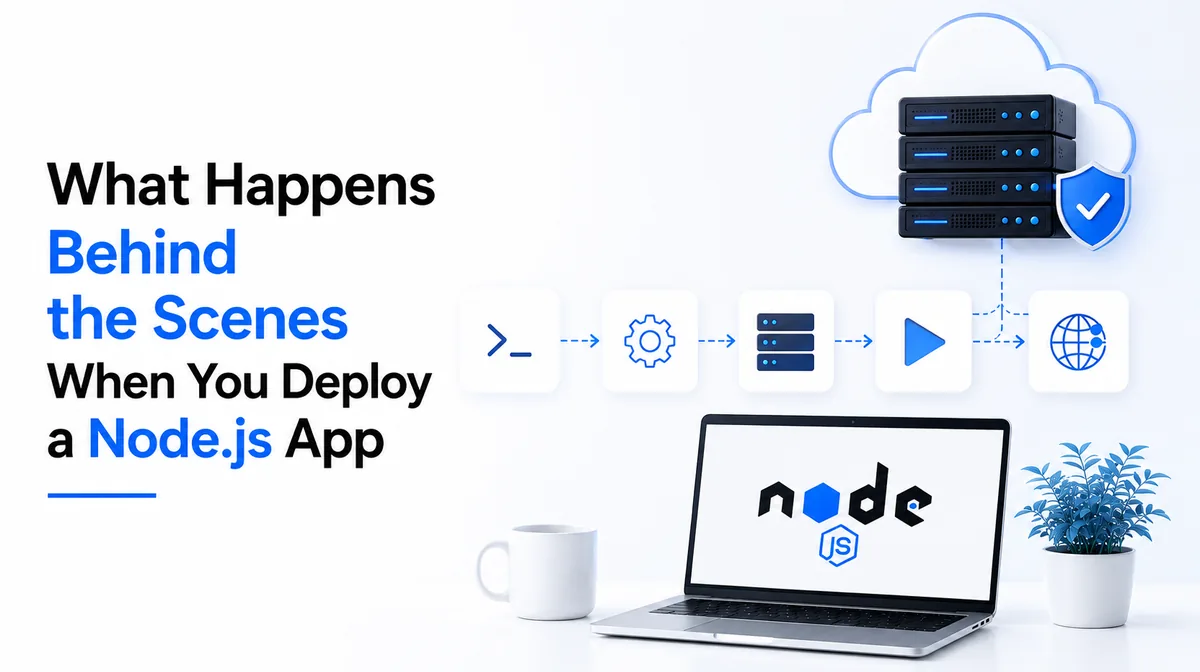 What happens behind the scenes when you deploy a Node.js app