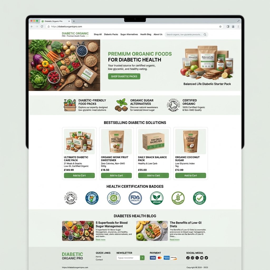 Diabliss website mockup