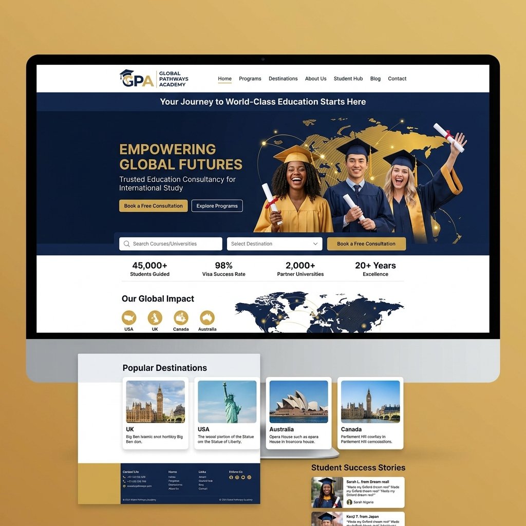 Elevare Gateway Edu website mockup