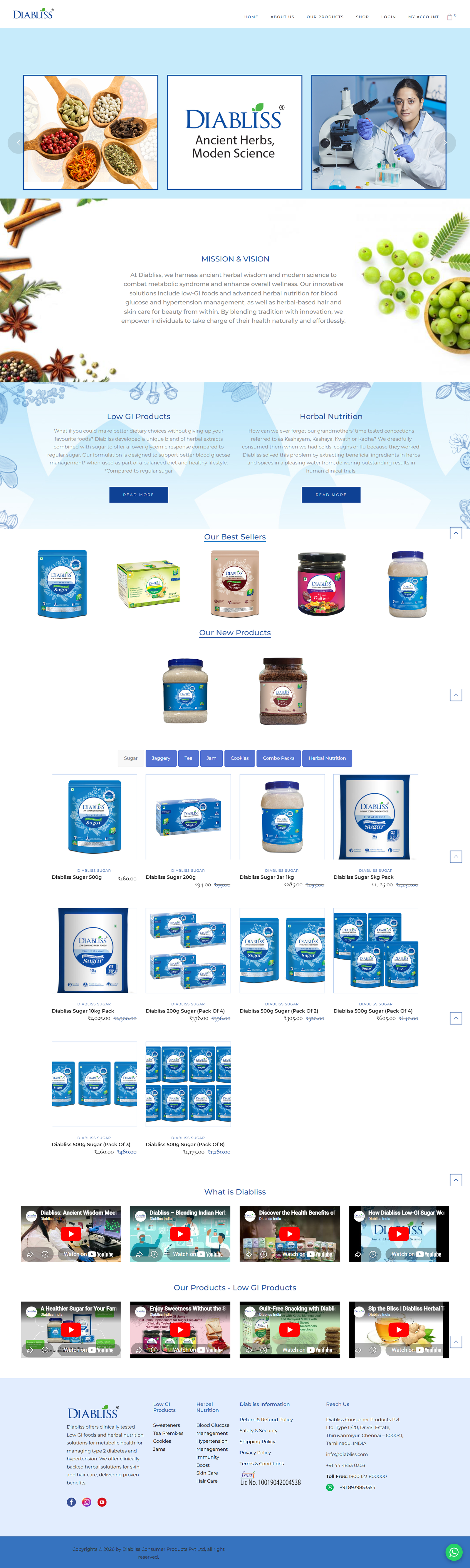 diabliss.in website screenshot