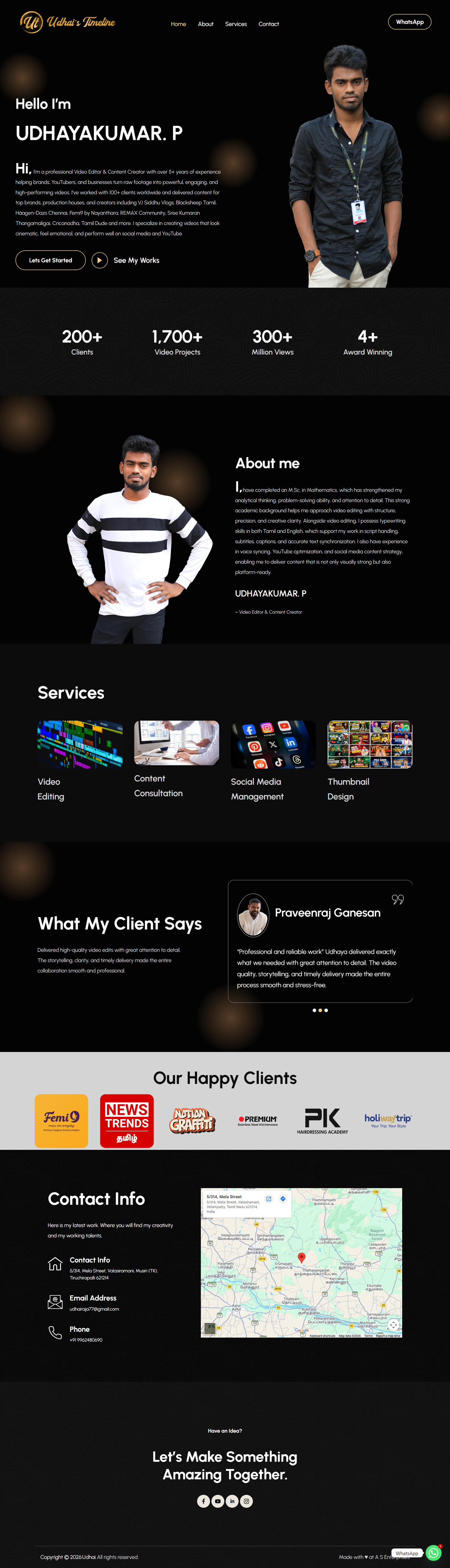 udhai.in website screenshot