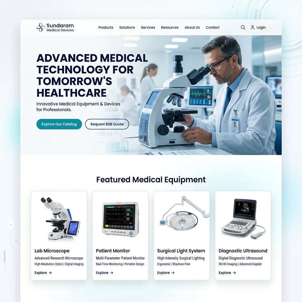 Sundaram Medical Devices catalog mockup